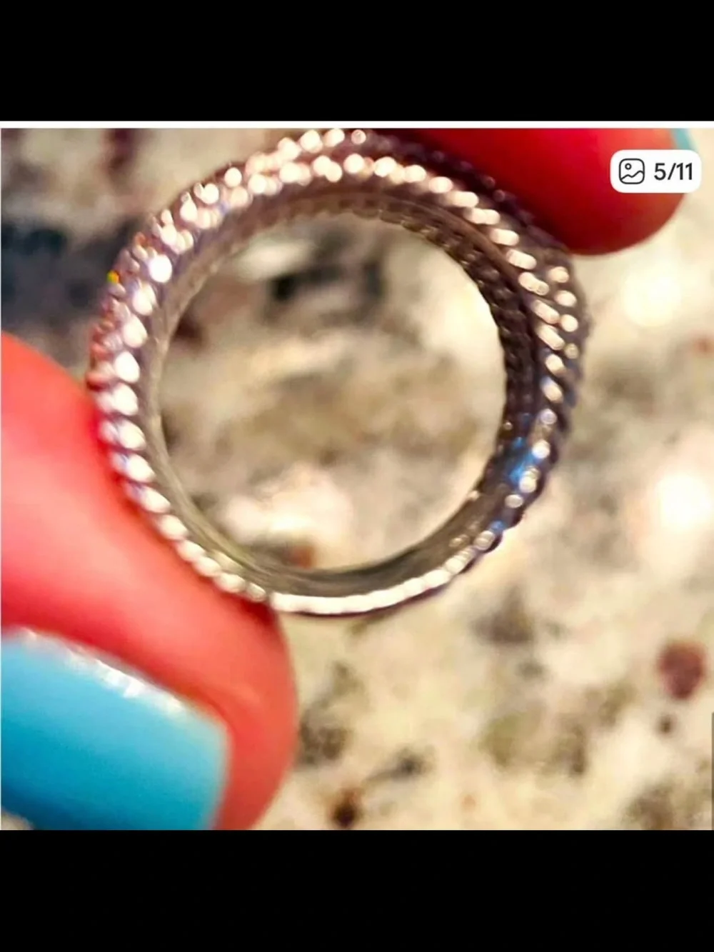 David Yurman Silver and Gold Multi-Row Cable Stackable Ring